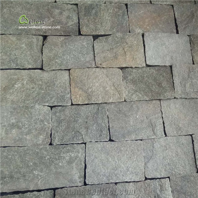 Green Quartzite Wall Cladding Ledge Stone