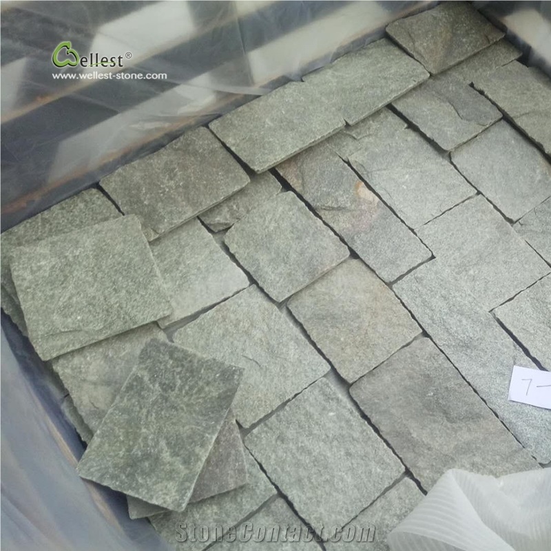 Green Quartzite Wall Cladding Ledge Stone