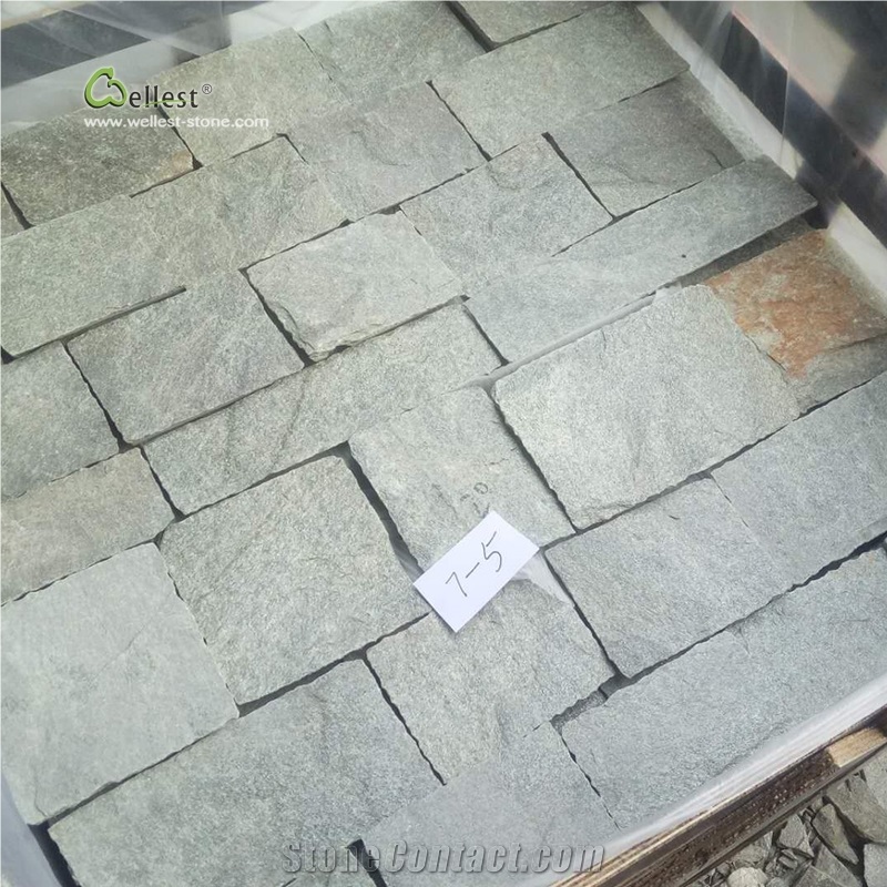 Green Quartzite Wall Cladding Ledge Stone