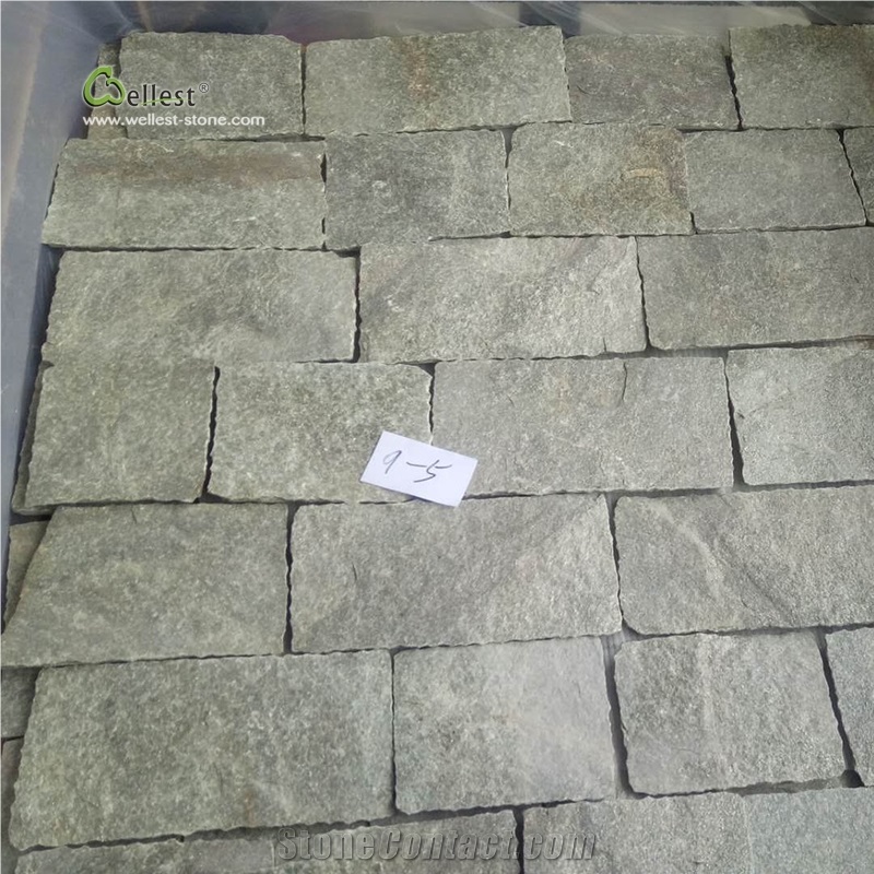 Green Quartzite Wall Cladding Ledge Stone