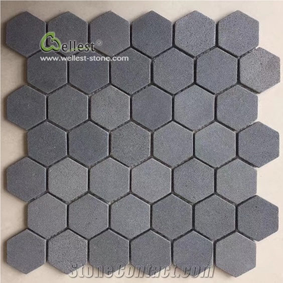 Mosaic Pattern Natural Basalt Material