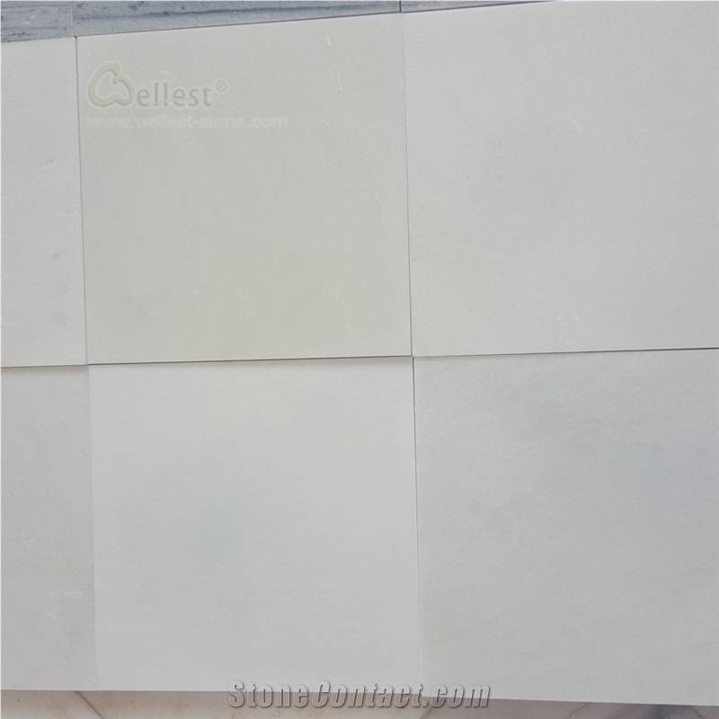 Pure White Matte Finish Quartzite Floor Wall Tiles
