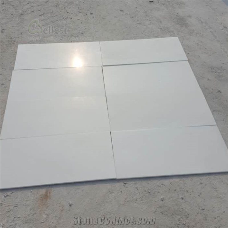 Pure White Matte Finish Quartzite Floor Wall Tiles