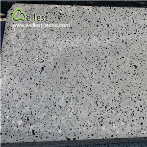 Zhangpu Black Volcanic Basalt Lava Stone Tiles