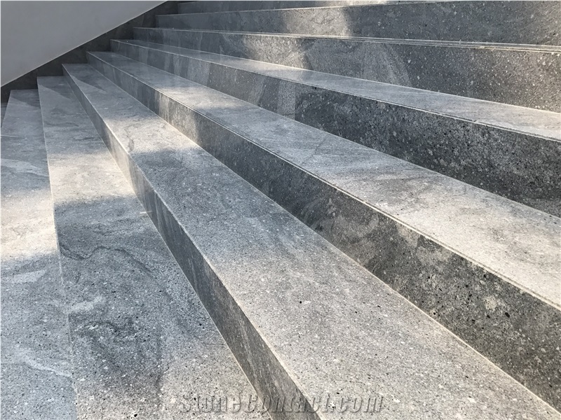 Ash Grey Landscape Granite Big Slabs Tiles