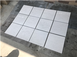 China Polar White Travertine Honed Tiles