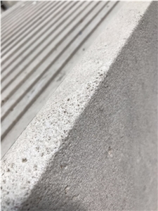 China Polar White Travertine Sandblasted Tiles