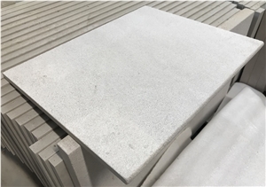 China Polar White Travertine Sandblasted Tiles