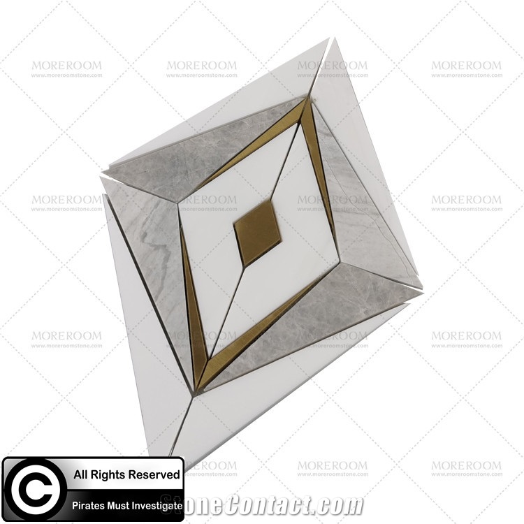 Ariston Water Jet Marble Inlay Mosaic Tiles Wall