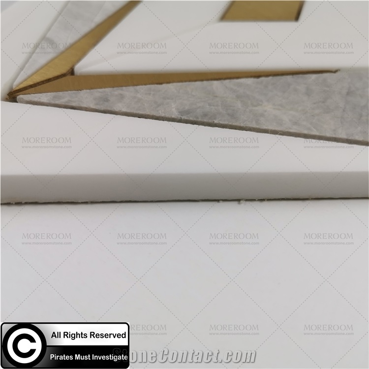 Ariston Water Jet Marble Inlay Mosaic Tiles Wall
