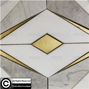 Ariston Water Jet Marble Inlay Mosaic Tiles Wall