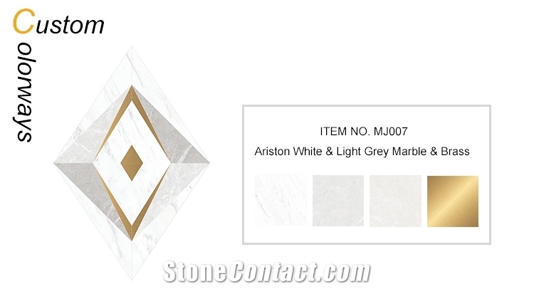 Ariston Water Jet Marble Inlay Mosaic Tiles Wall