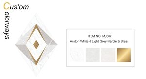 Ariston Water Jet Marble Inlay Mosaic Tiles Wall