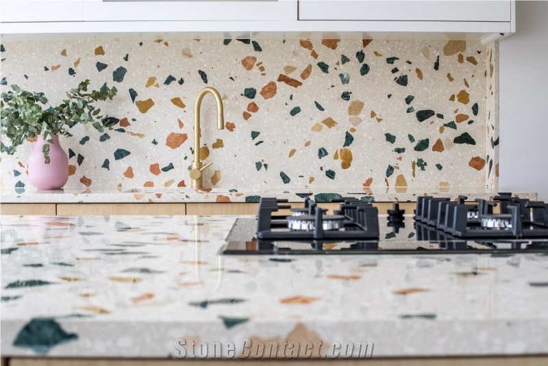 Artificial Marble Terrazzo Countertop Worktop