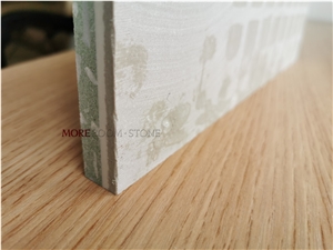 Green Small Chips Terrazzo Laminated Tiles Base