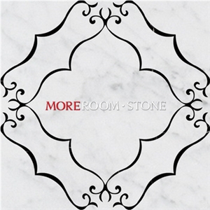 High End Expensive Marble Waterjet Medallion Tiles