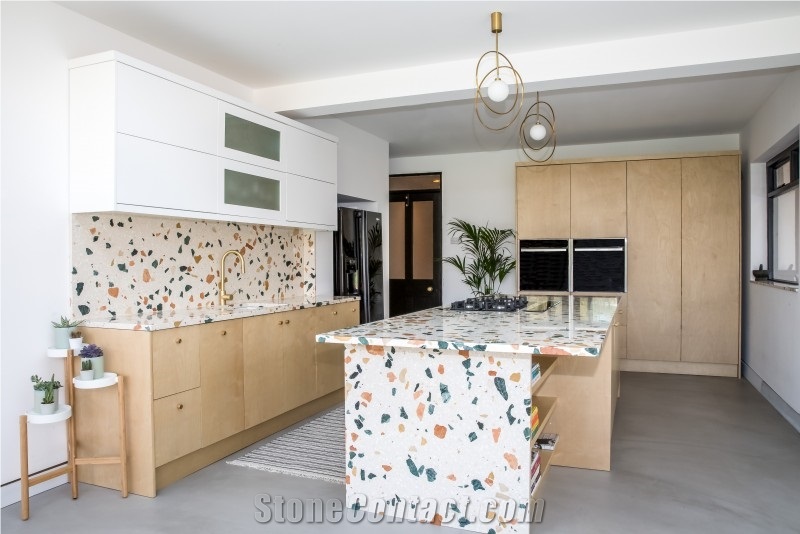 Marble Full Body Terrazzo Countertop Table
