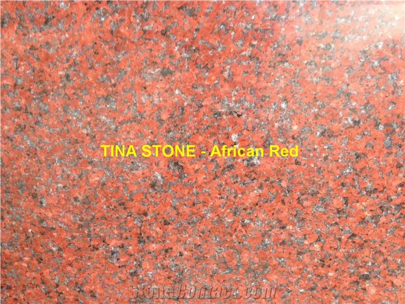 African Red Grainte Polished Tiles Slabs Skirting