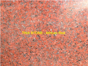 African Red Grainte Polished Tiles Slabs Skirting