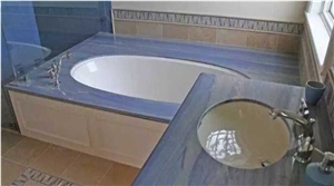 Azul Macaubas Blue Color Countertops Bathroom