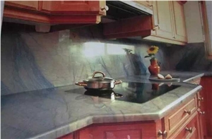 Azul Macaubas Blue Color Countertops Bathroom