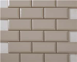 Beige Ceramic Mosaic Wall Floor Building Decration Beige Ceramic Mosaic Wall Floor Building Decration