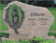 Brown Granite Monuments Tombstone Gravestone