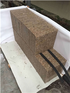 China Brown Granite Flamed Subway Tiles Slabs