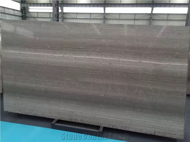China Grey Sandalwood Marble Tiles Slabs Polished