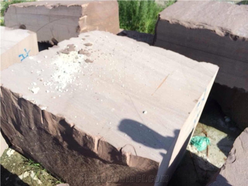 China Marble Block Rosewood Purple Wooden Stone