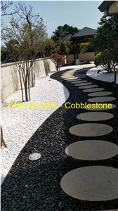 Cobblestone Walkway Pebble Stone Gravels Garden