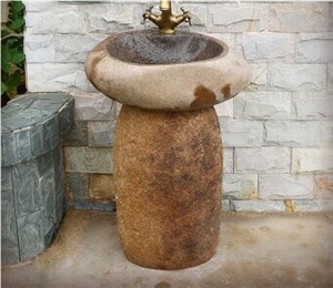 Cobblestones Stone Wash Sink Basin Bathroom