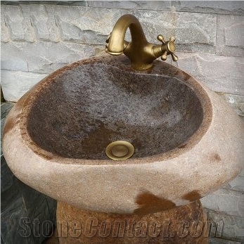 Cobblestones Stone Wash Sink Basin Bathroom