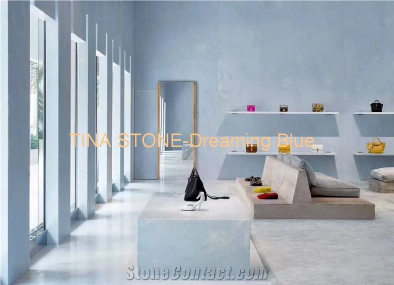 Dreaming Blue Marble Tiles Slabs Wall Covering