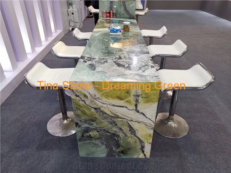 Dreaming Green Stone Marble Tiles Slabs Wall Floor