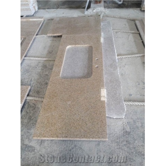 G682 Yellow Rustic Granite Kitchen Worktops