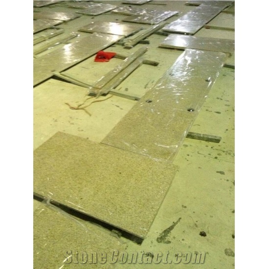 G682 Yellow Rustic Granite Kitchen Worktops