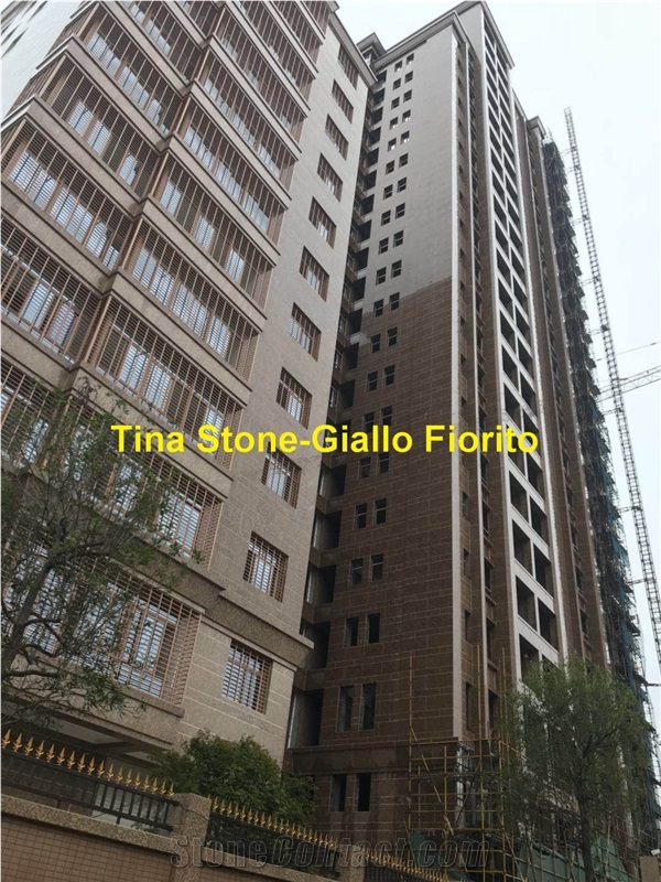 Giallo Fiorito Granite Building Wall Tiles Slabs