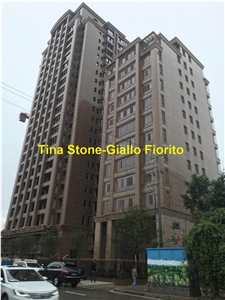 Giallo Fiorito Granite Building Wall Tiles Slabs