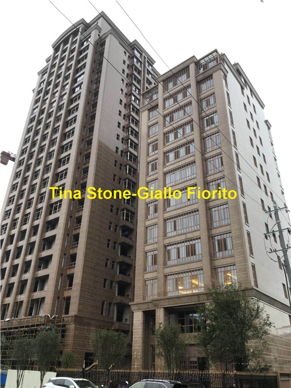 Giallo Fiorito Granite Building Wall Tiles Slabs