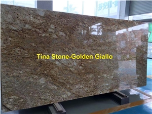 Golden Giallo Granite Building Tiles Wall Floor