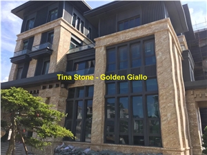 Golden Giallo Granite Stone Tiles Slabs Floor Wall