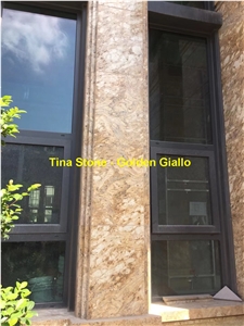 Golden Giallo Granite Stone Tiles Slabs Wall Floor