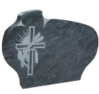 Grey Color Crossing Carving Monuments for Cemetery Grey Color Crossing Carving Monuments for Cemetery