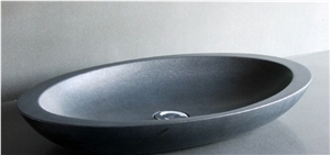 Hainan Black Basalt Stone Wash Sink Basin Hainan Black Basalt Stone Wash Sink Basin