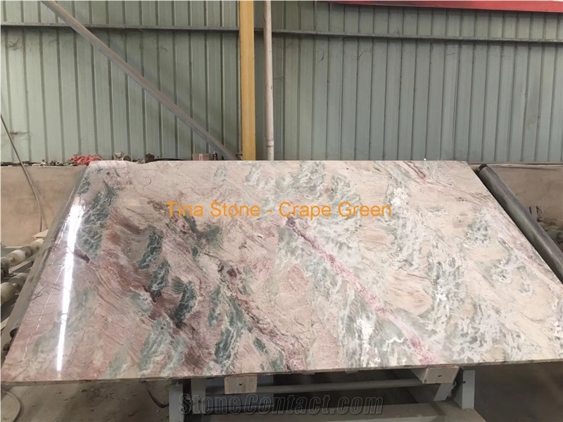 Hot Crape Green Marble Stone Slabs for Building