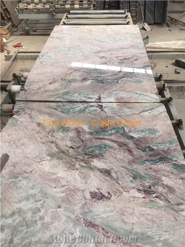 Hot Crape Green Marble Stone Slabs for Building