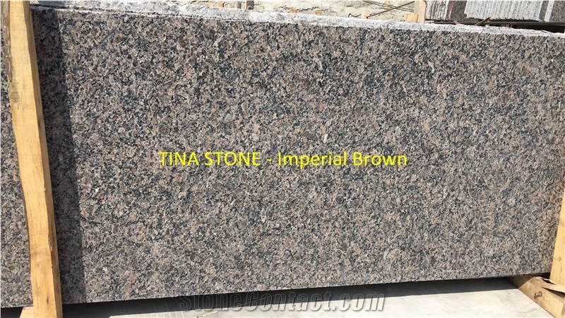 Imperial Brown Granite Stone Tiles Slabs Floor