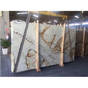 Imported White Color Roman Quartzite Tile Slabs