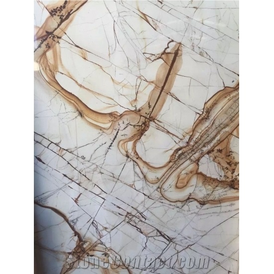 Imported White Color Roman Quartzite Tile Slabs